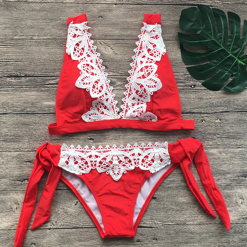 2019 Новый женский комплект бикини сексуальный черный и белый купальные костюмы