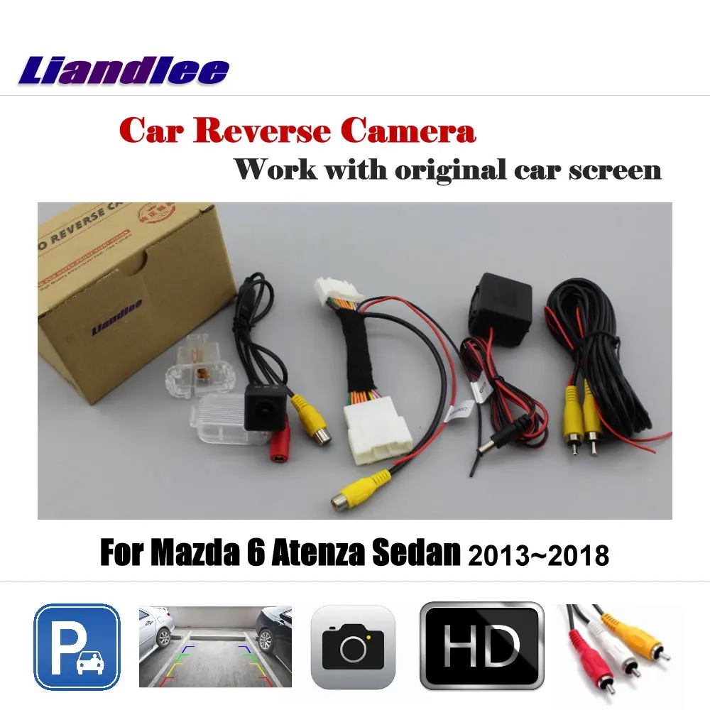 Автомобильная камера заднего вида для Mazda 6 Atenza Sedan 2013~ /задняя камера заднего вида с заводским экраном