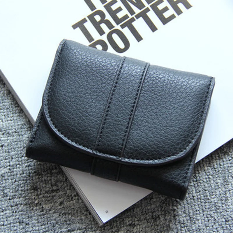 2020 женские кожаные кошельки Модный женский короткий клатч сменный кошелек на