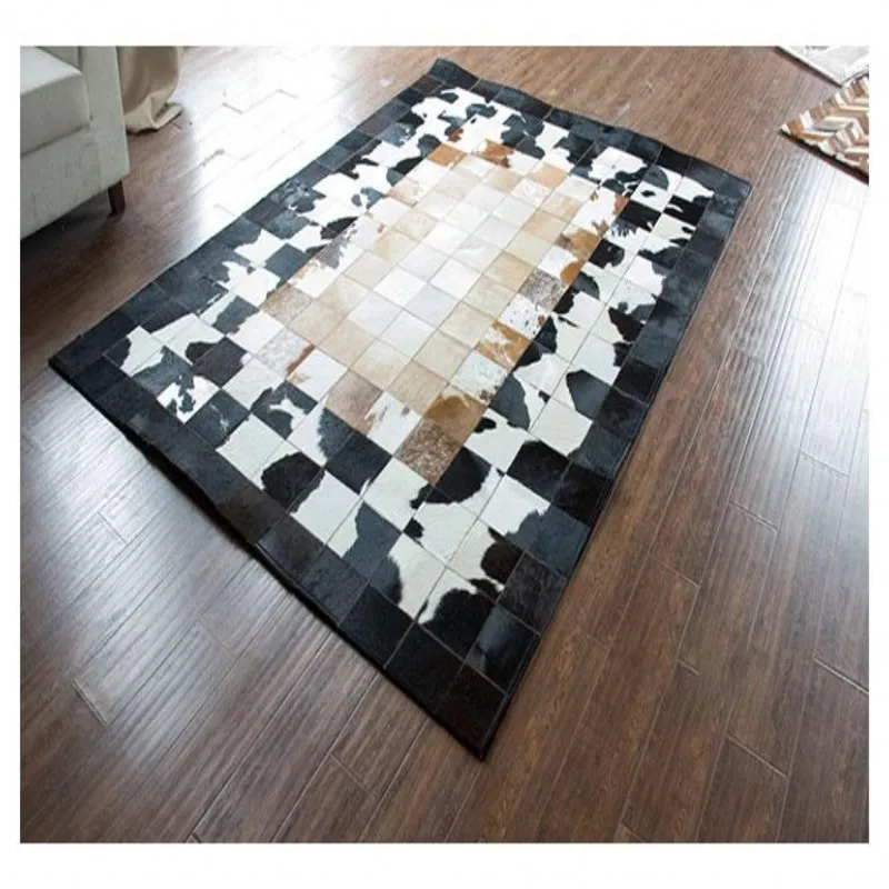 Роскошный коврик из натуральной воловьей швы большого размера 140*200 см