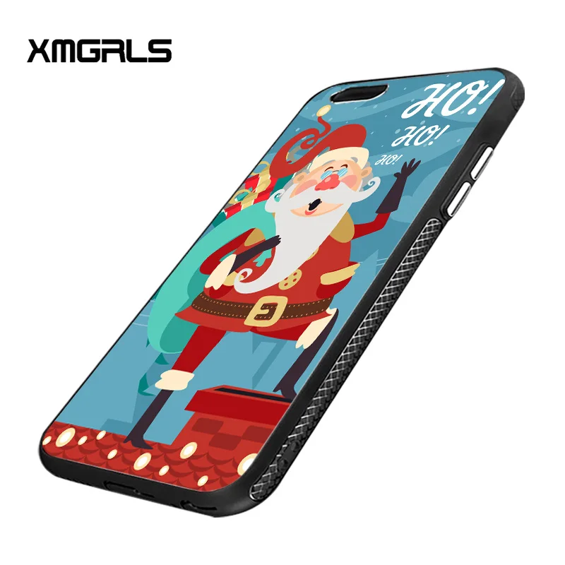 xmgrls for iPhone 7 plus case pattern non-slip PC frosted scale cool mobile phone cases bag Merry Christmas | Мобильные телефоны и