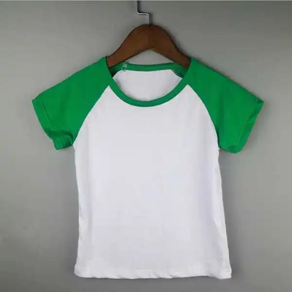 fern green Красные футболки реглан, бейсбольные рубашки с короткими рукавами, изысканные красные рубашки с рукавом реглан, детские бейсбольные футболки - Цвет: fern green