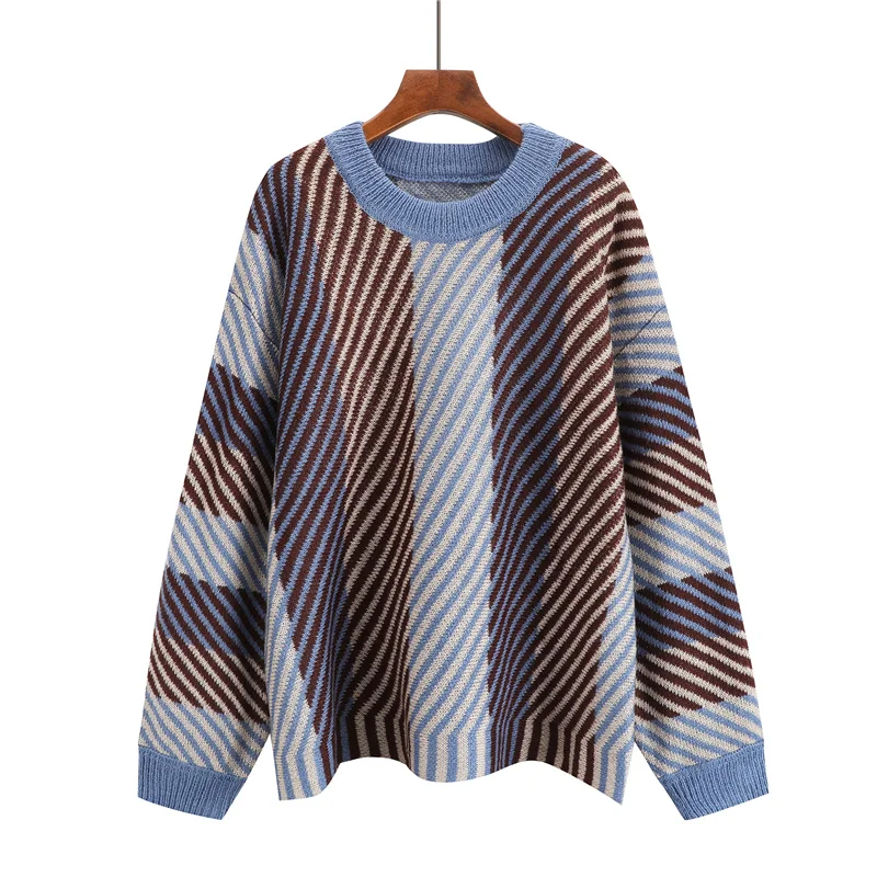 Женские пуловеры свитер 2019 Вязание осенне-зимняя уличная мода вязаный Модный