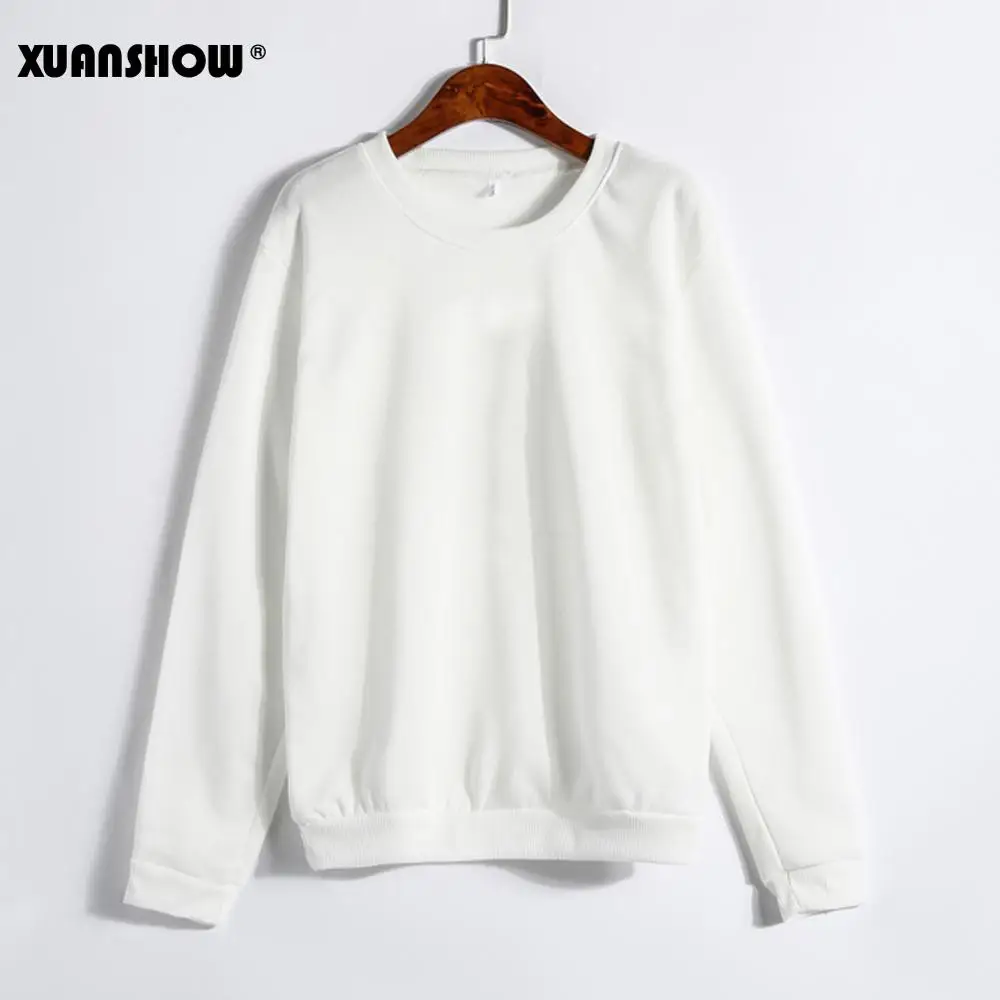 XUANSHOW унисекс Повседневная одежда для влюбленных черные белые серые однотонные