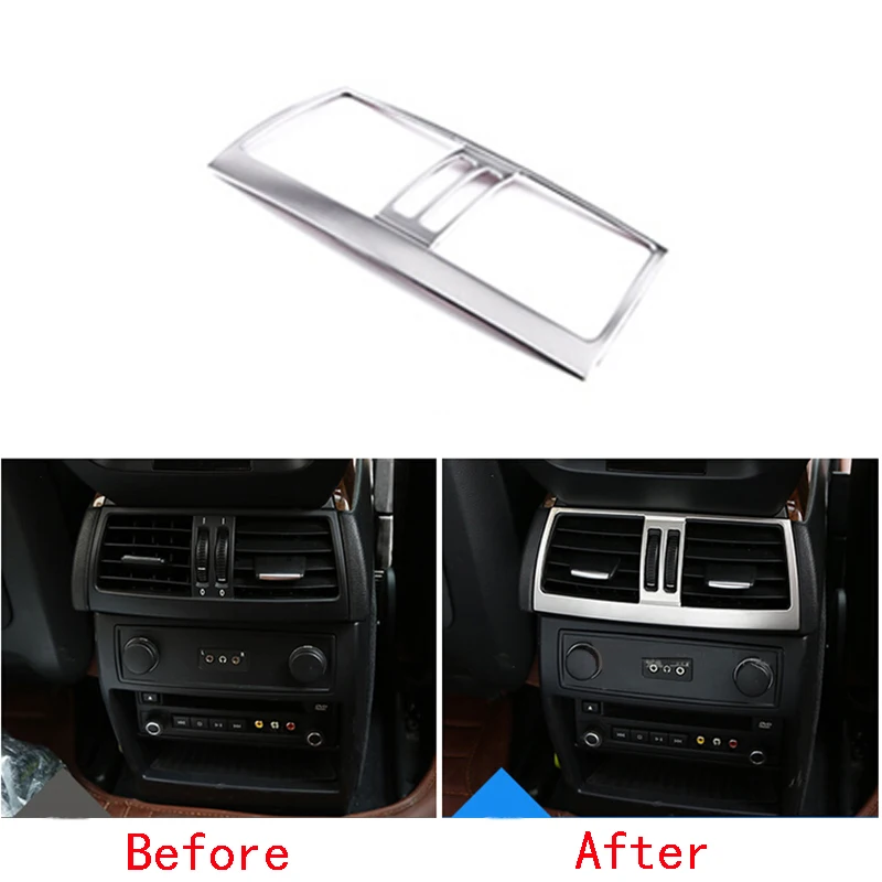 Хром пластины Нержавеющая сталь автомобиль подлокотник сзади вентиляционное