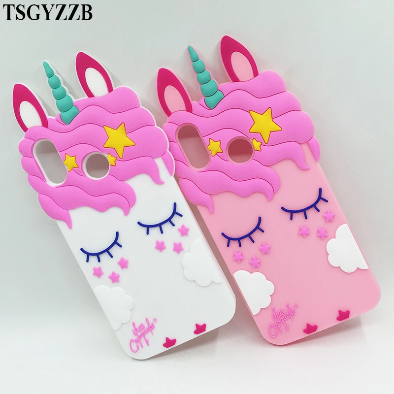 

For Huawei P20 Lite Case Cover Soft Silicone 3D Unicorn Cute Cover Back Protective Phone Case For Huawei P20 Lite P20lite Coque