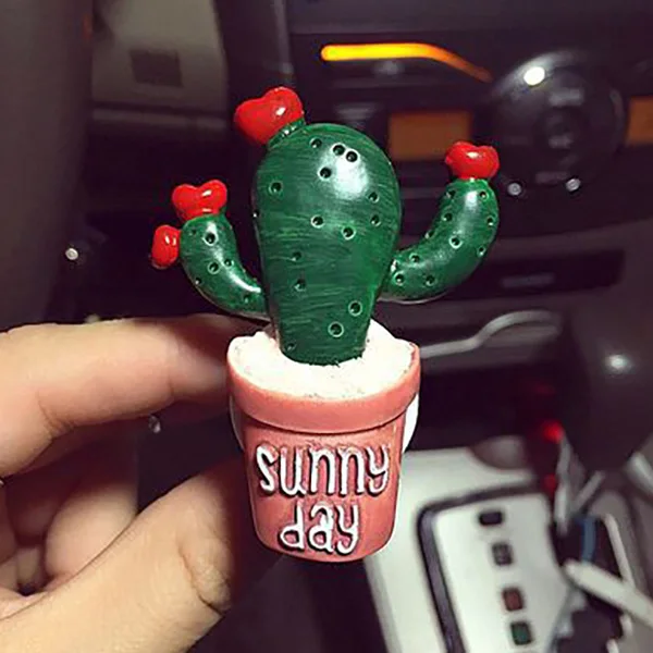 Red Heart Cactus Креативный ароматизатор кактуса для автомобиля, ароматизатор для автомобиля, освежитель воздуха, ароматизатор для автомобиля, автомобильный ароматизатор, автомобильный ароматизатор, аксессуар на вентиляционное отверстие, зажим - Название цвета: Red Heart Cactus