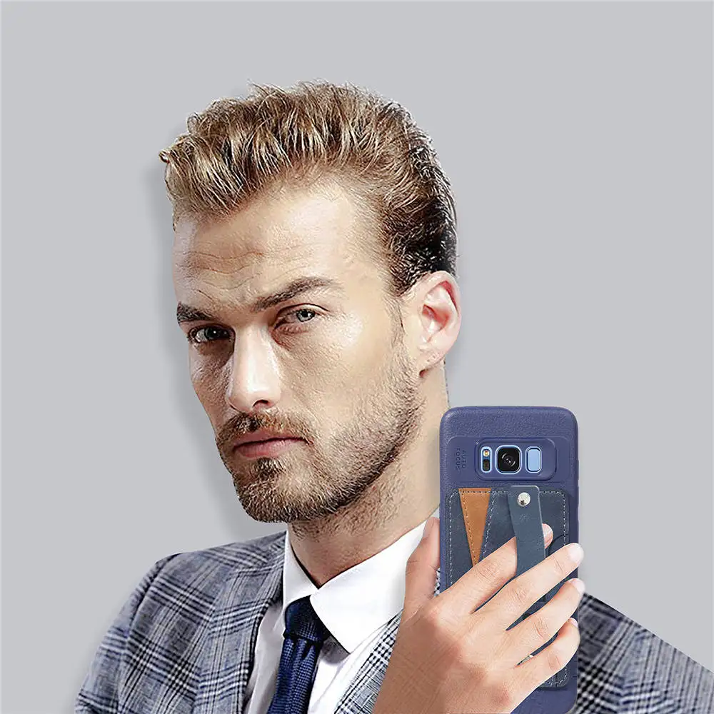 Роскошные Чехлы из искусственной кожи для samsung galaxy S8 plus s8plus + S 8 G940 G945 задняя крышка