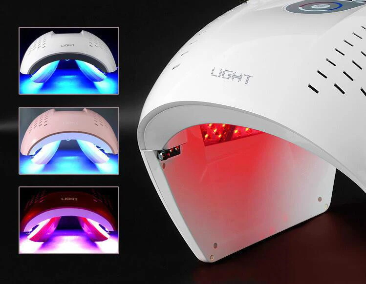 

Hot Sale Foldable 4 Color LED Facial Treatment Photon Therapy Mask PDT Skin Rejuvenation Face Beauty Machine LED Light Therapy