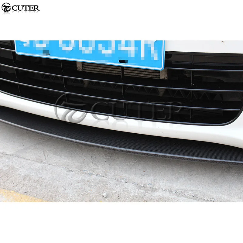 Гусеничный спойлер для переднего бампера из углеродного волокна Volkswagen Scirocco R
