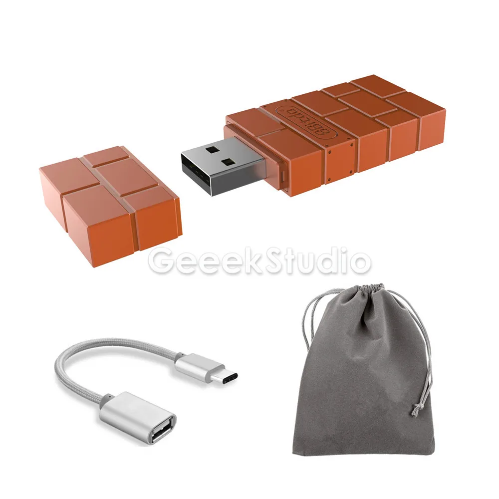 Беспроводной USB Bluetooth-адаптер 8bitdo приемник геймпада и OTG-кабель для PlayStation Classic