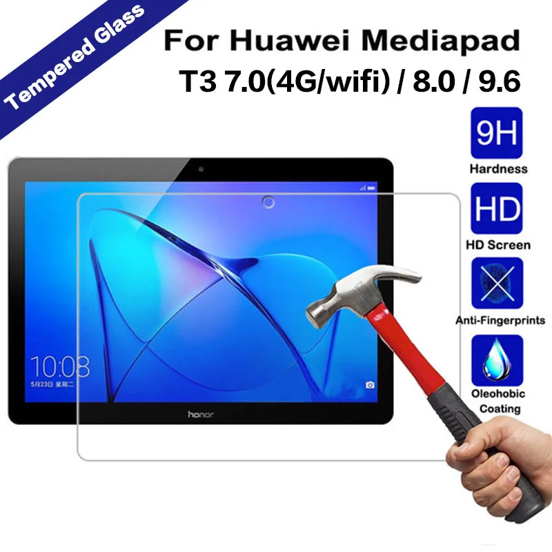 9H закаленное стекло для huawei MediaPad T3 9,6 стекло для huawei MediaPad T3 7 8,0 4G wifi версия T3 10 протектор экрана планшета
