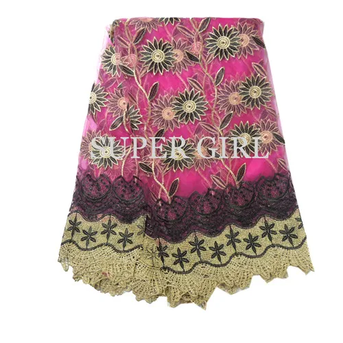 High Quality Nigerian Lace Fabrics 2017 With Stones African French Net Fabric Embroidered Tulle Mesh Lace1706b0606d20 |