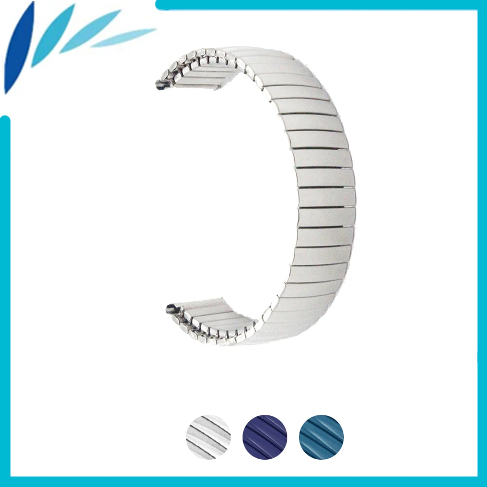 Ремешок из нержавеющей стали для наручных часов эластичный браслет петля мужчин