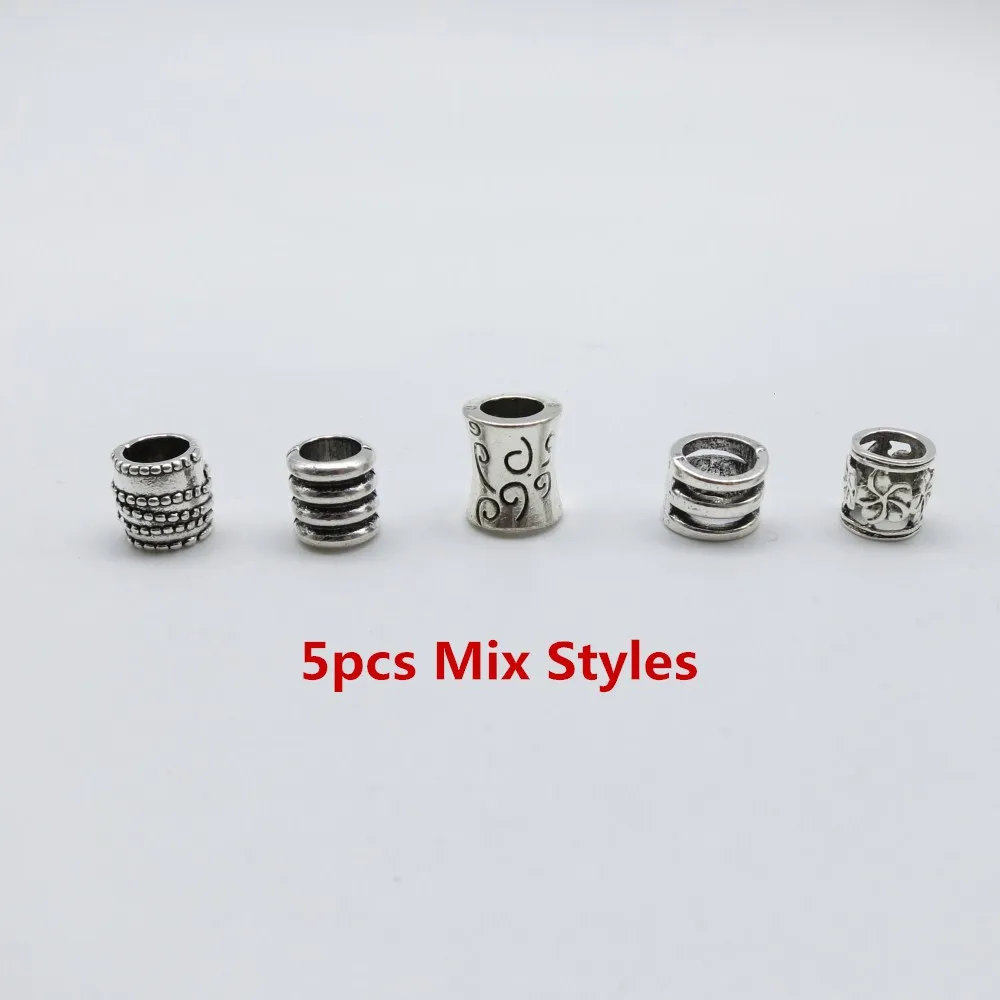 Металлические серебряные украшения для волос 5 шт./упак. разные видов стилей коса