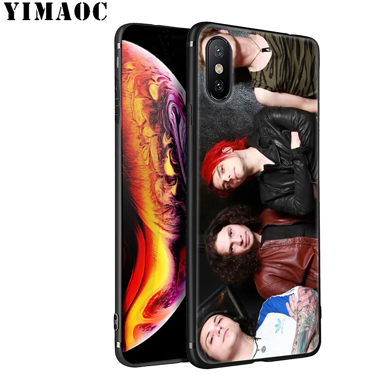 Мягкий силиконовый чехол YIMAOC My Chemical Romance для iPhone 11 Pro XS Max XR X 6 6S 7 8 Plus 5 5S SE 10 с черным