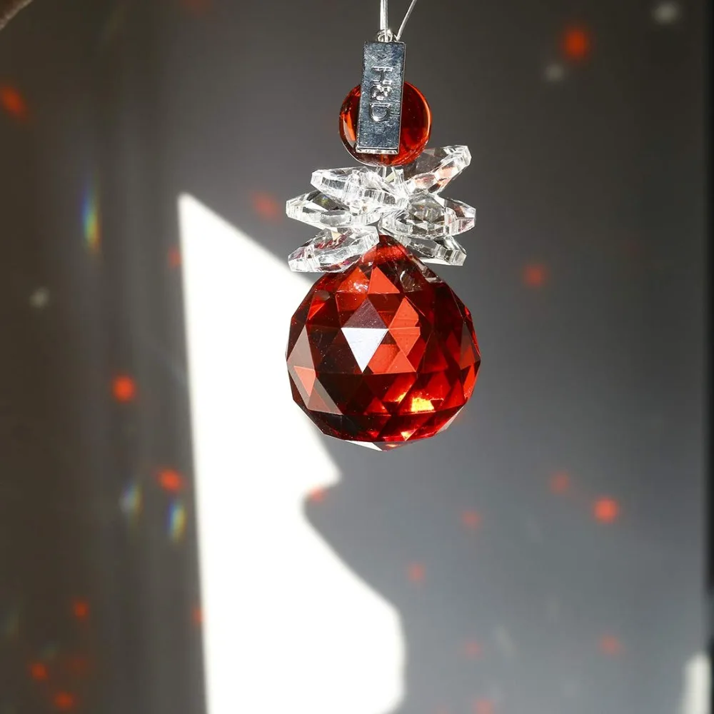 H& D гирлянда чакра спектры Радуга Suncatcher хрустальные подвески для частей люстры фэн-шуй призма для подвешивания капель(многоцветный