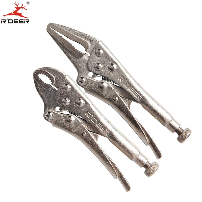 

RDEER 5''/125mm Mini Crimping Tool Locking Pliers Crimper Multitool Gourd Mouth Pliers Hand Tools 2Pcs/Set