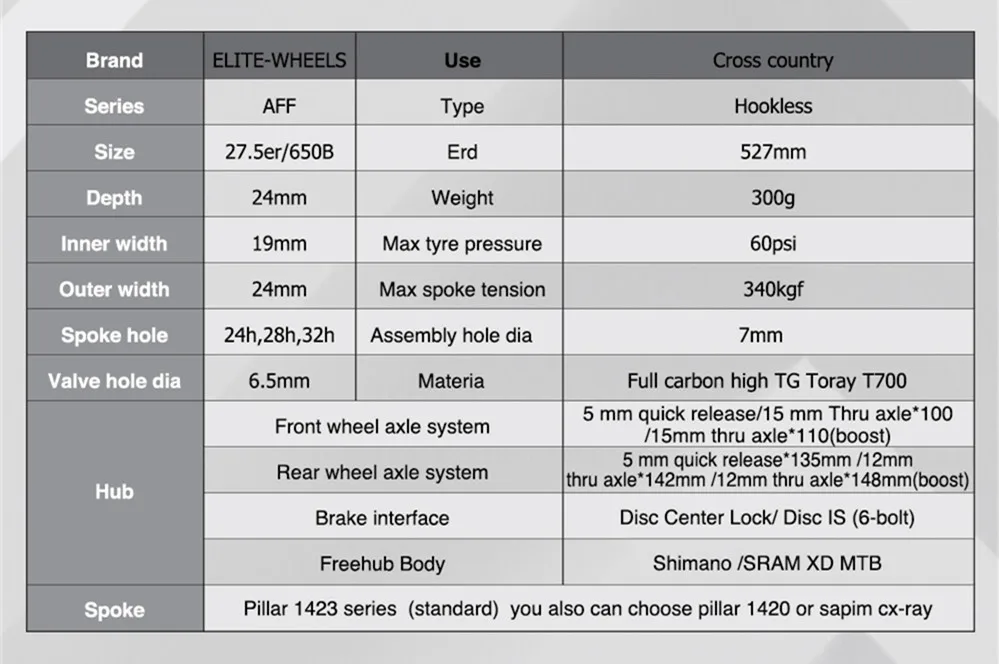 Комплект колес для горного велосипеда ELITE DT Swiss 350 MTB er XC 650B|Велосипедное колесо| |