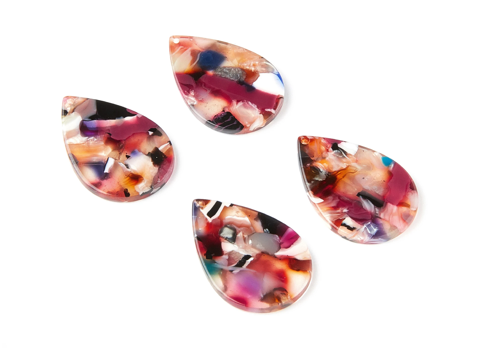 Ацетатные акриловые подвески для сережек подвеска в форме капли ювелирные