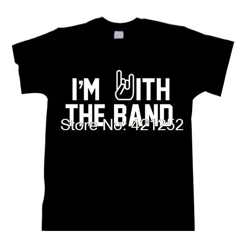 Футболка с надписью I'm With The Band|Футболки| |