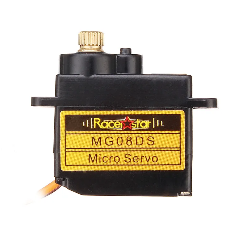 4 шт. Racerstar MG08DS 12g микро-металлическая передача Аналоговый сервопривод для RC