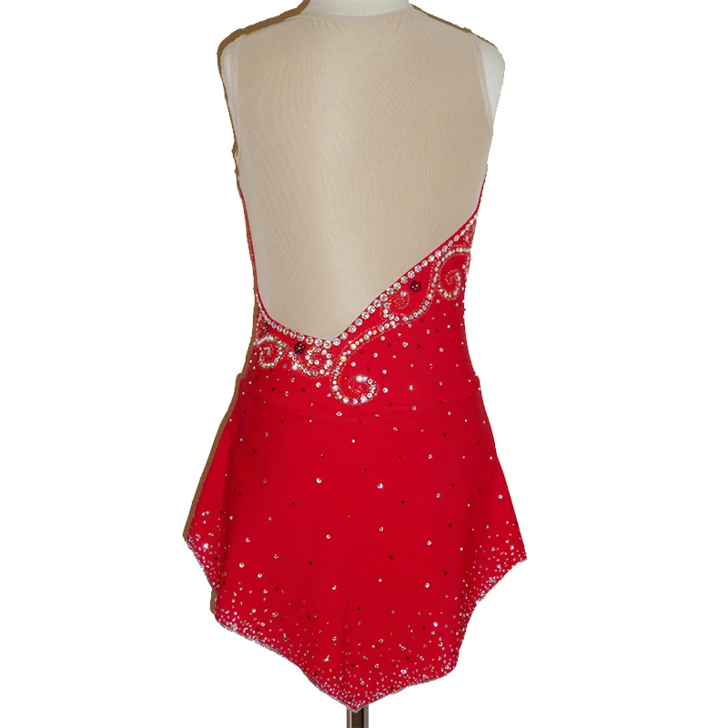 Индивидуальный костюм Лидер продаж платья для девочек фигурного катания