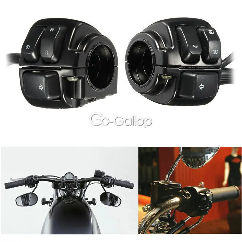 Провод управления на руль 1 дюйм для Harley Dyna Wide Glide Low Rider Fat Bob Street Sportster Softail Deluxe|handlebar