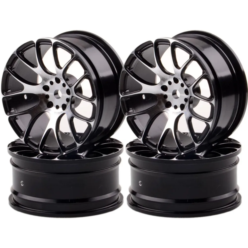 4xaluminum 7Y спицевые колеса/диски для RC 1/10 On Road 1055 Drift Sakura HSP Tamiya|rc rims|1/10 rimrc drift rims |