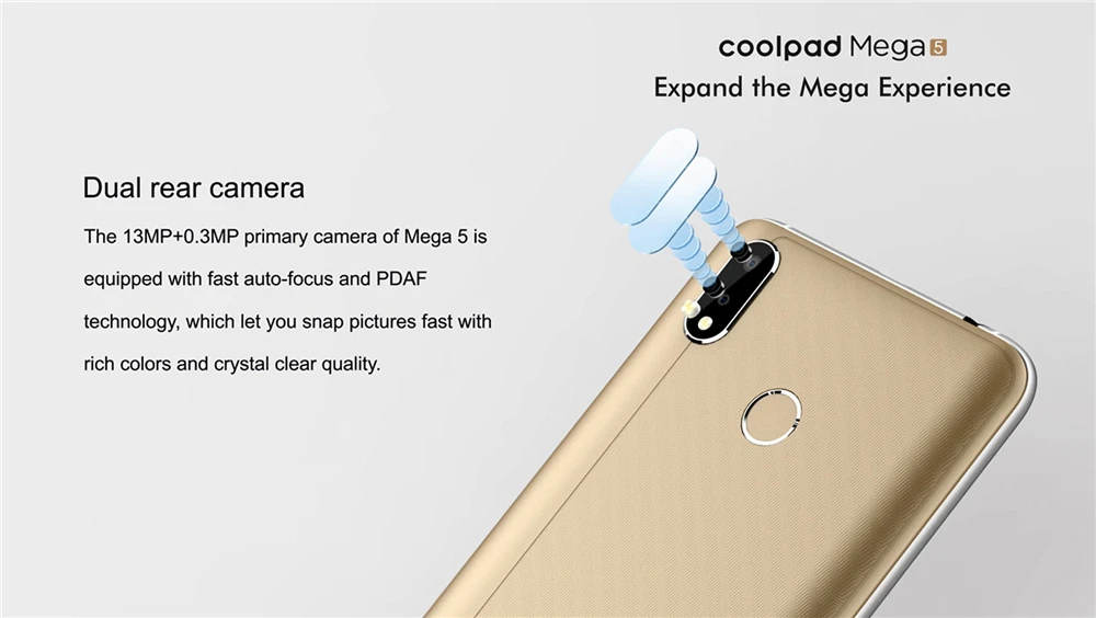 Оригинальный смартфон Coolpad mega 5 MT6739 3 ГБ 32 77 дюйма 18:9 экран Android 8 1 13 МП 3000
