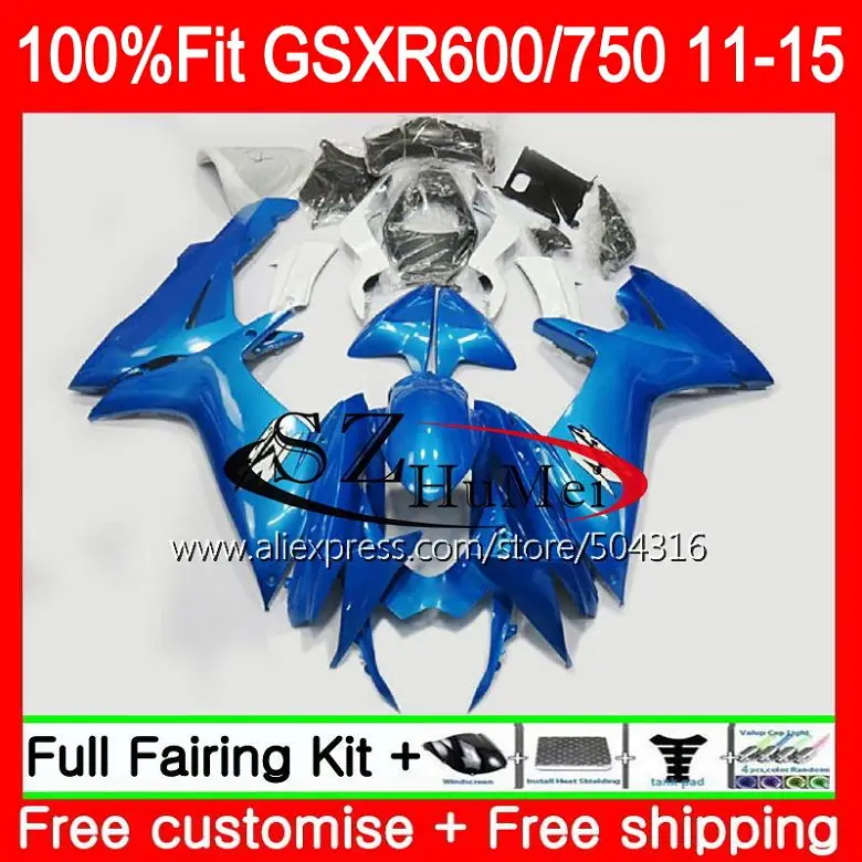 

Injection For SUZUKI GSX-R600 K11 GSX 600 750 11 12 13 14 15 33SH1 GSXR600 GSXR750 2011 2012 2013 2014 2015 Fairing Gloss blue