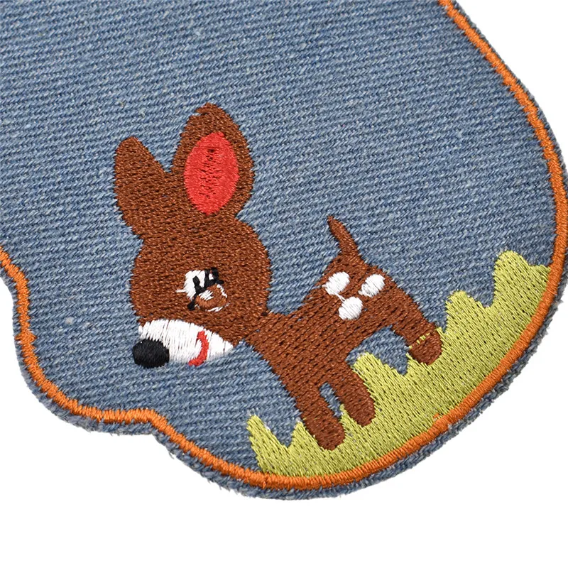 2 шт. джинсы для женщин нашивки ремонт колена гладить на ковбойском патч ручной