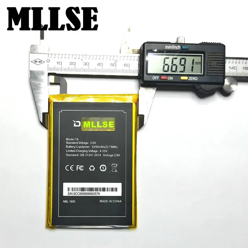 BAT16523200 BAT16514300 F5 BL5000 T6 батарея Для DOOGEE Doogee Y6 MAX Y6C PRO батареи для мобильного телефона +