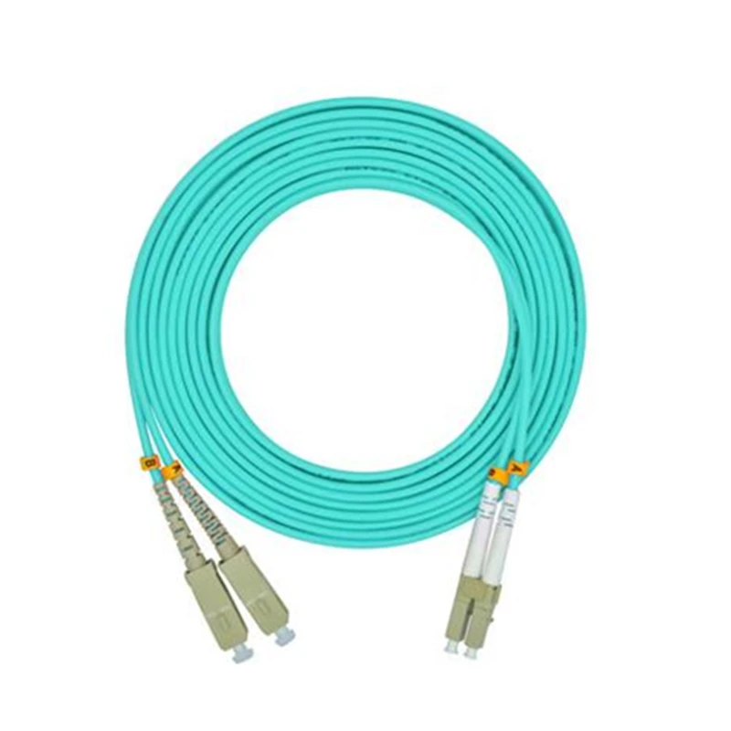10 шт. LC SC fibra optica ftth патч кабель 10G OM3 многомодовый дуплексный ПВХ корд 1 м 2 3 5