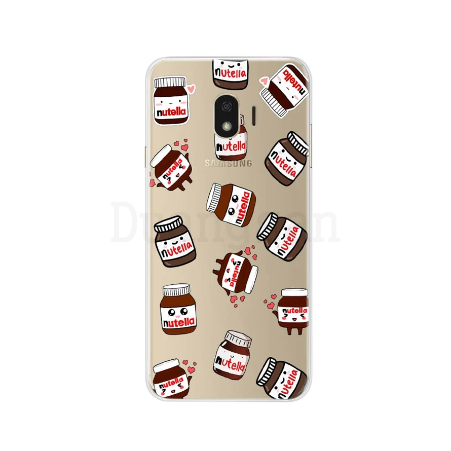 Темно-синий Чехол для samsung Galaxy J4 sm-j400f TPU Мягкий силиконовый милый чехол для телефона для samsung Galaxy J4 Plus J415 Hoesje - Цвет: Темно-синий
