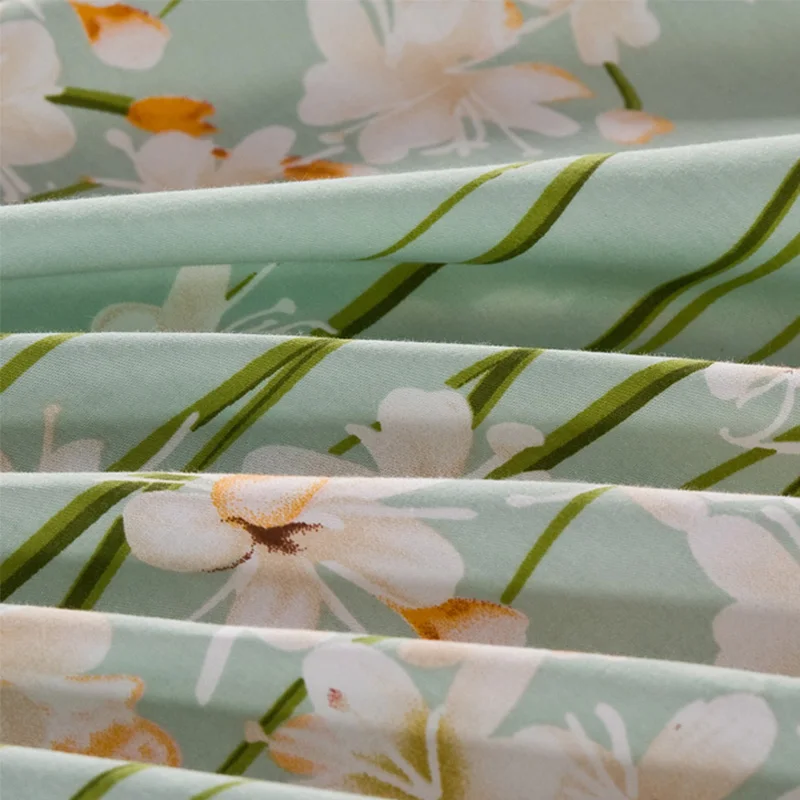 Новинка 100% хлопок пододеяльник цветной плед с принтом чехол для кровати двойной