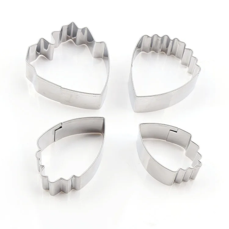 4pcs stainless Steel turning Sugar Flower Mould small Peony cutting Die DIY Baking tool | Дом и сад