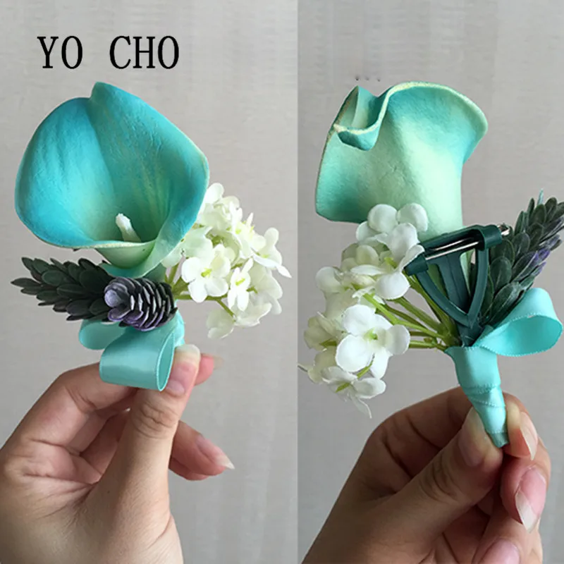 YO CHO 2018 новый корсаж Тиффани Калла брошь с искусственным цветком букет бутоньерка