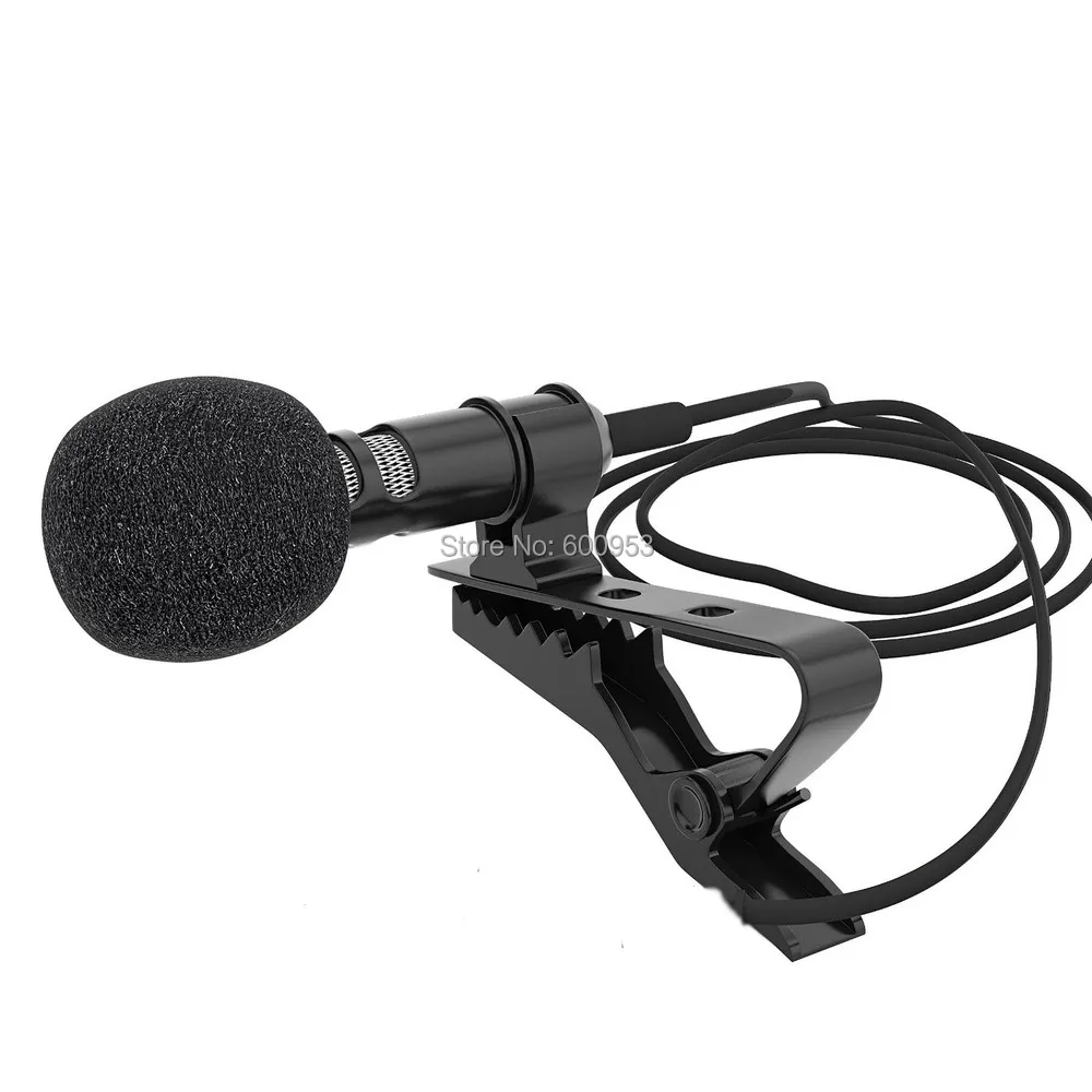 

Professional Lavalier Lapel Tie Clip Condenser Microphone For Sennheiser G1 G2 G3 Wireless 3.5 mm Lockable F23
