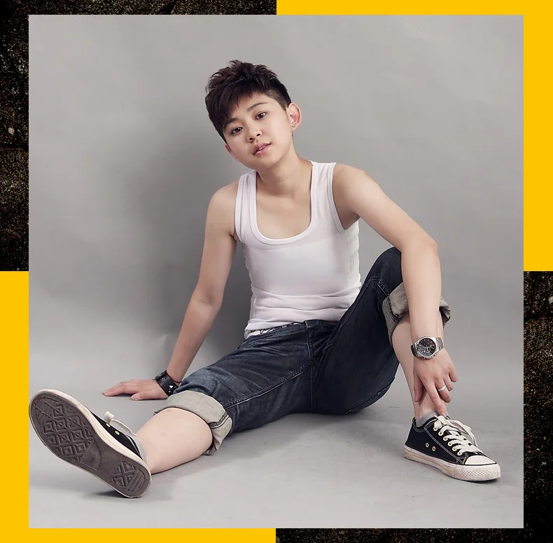 Лесбийский пацанский жилет Les Майка корсет длинное Сетчатое повязки тяга над