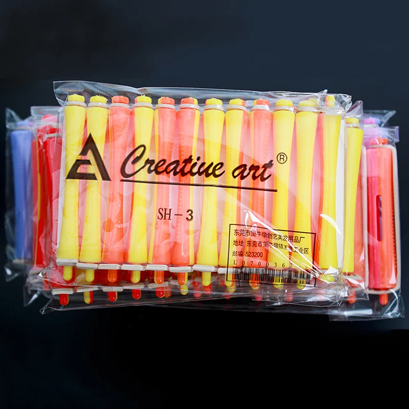 30 шт./компл. 3 размера Пермь стержень с резиновой лентой бигуди Ролики