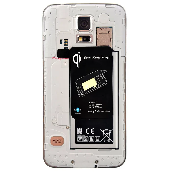 OEM QI Стандартный беспроводной зарядный приемник для Samsung Galaxy S5 i9600 Jan 24 |