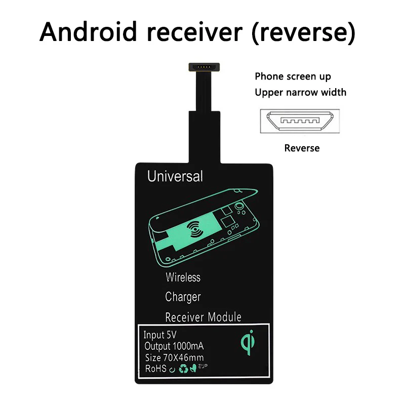 Универсальное беспроводное зарядное устройство Qi автоматическое зажимное
