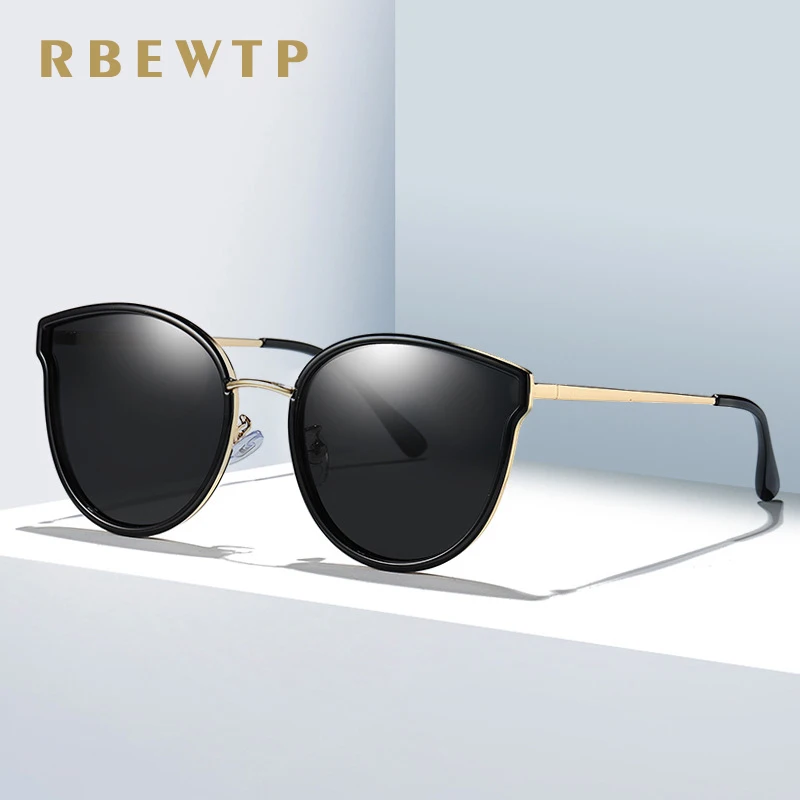 Очки солнцезащитные RBEWTP женские круглые модные дизайнерские Поляризационные