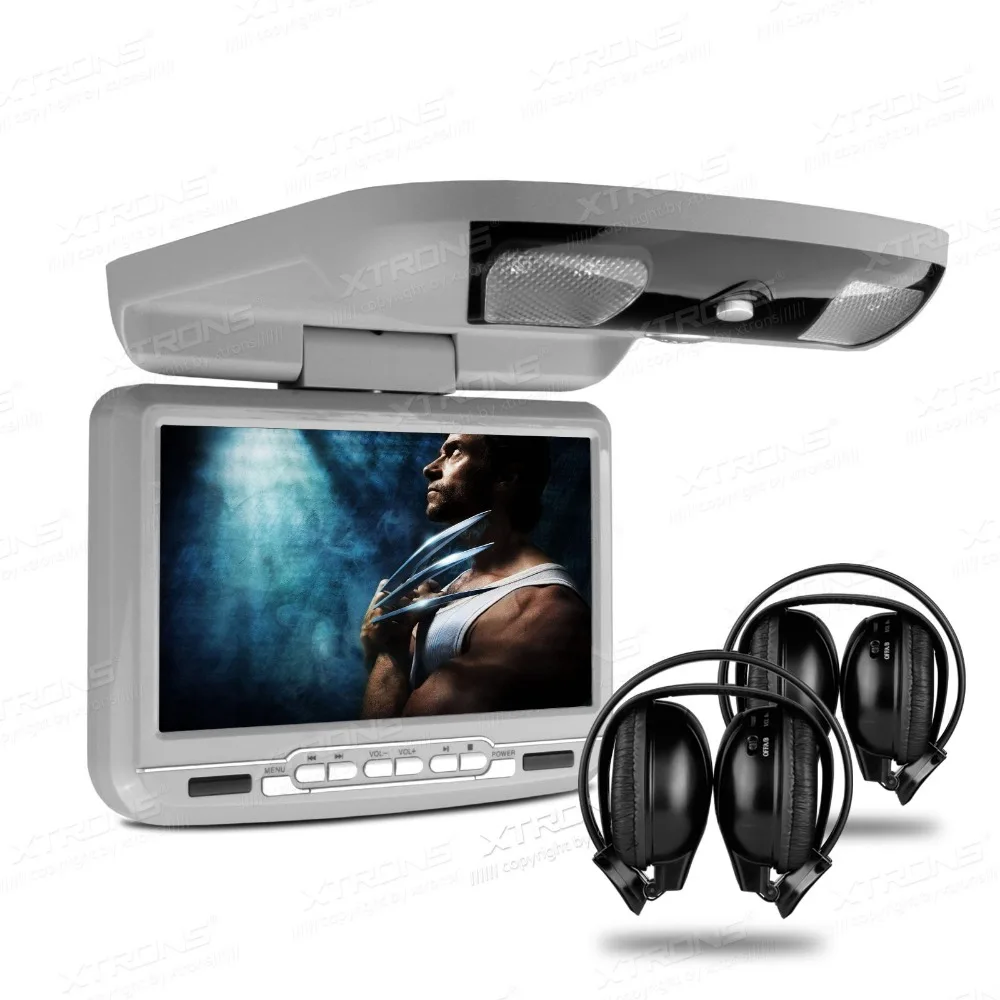 XTRONS серый монитор 9 &quotцифровой экран в автомобиле установленный на крыше верхний