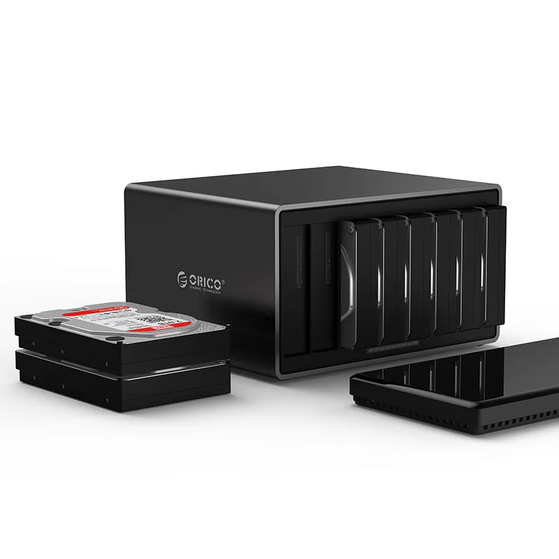 ORICO 3,5 дюйма 8 Отсек USB 3,0 Корпус жесткого диска SATA для USB 3,0 внешний жесткий диск Док-станция Поддержка 80 ТБ 5 Гбит/с UASP