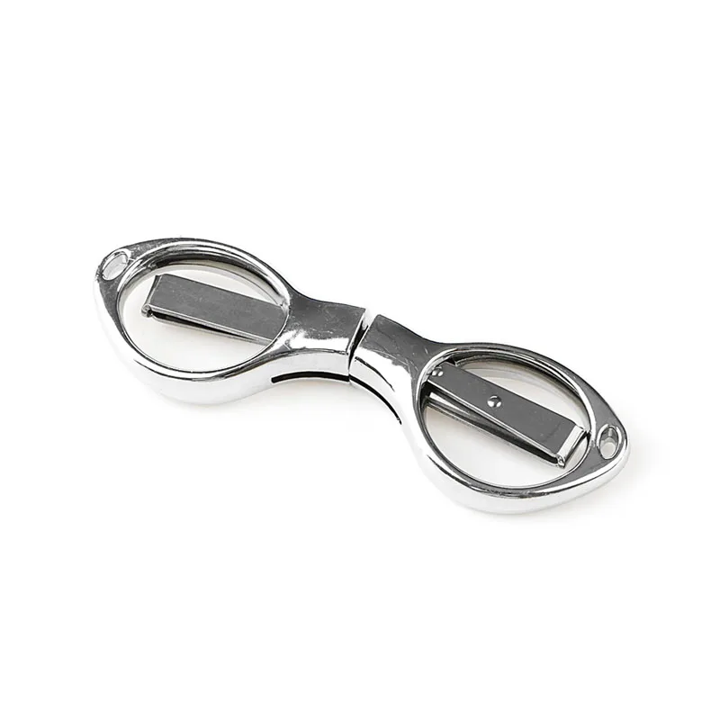 Складной брелок ножницы из нержавеющей стали для кемпинга рыбалки мини резак