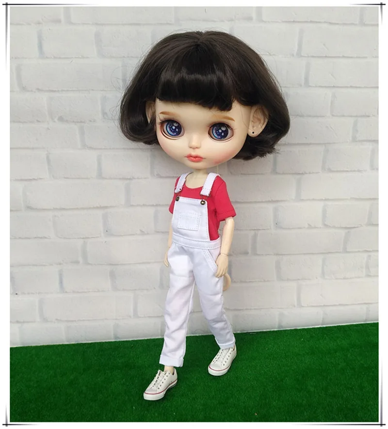 Blyth/Одежда для куклы, футболка с длинными рукавами, комбинезон, штаны, Одежда для куклы ob24, Azone S, Blyth, штаны для 1/6, аксессуары для куклы
