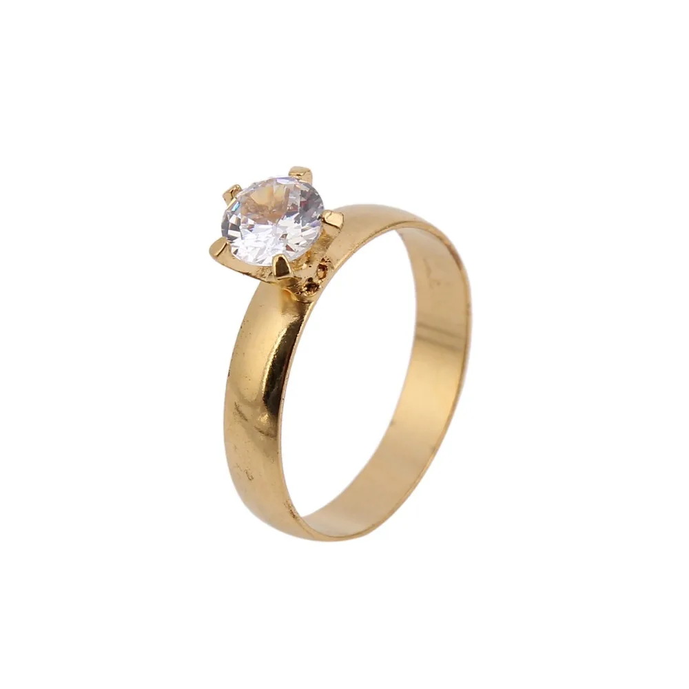 Модное женское кольцо с золотым камнем ювелирное изделие обручальные кольца