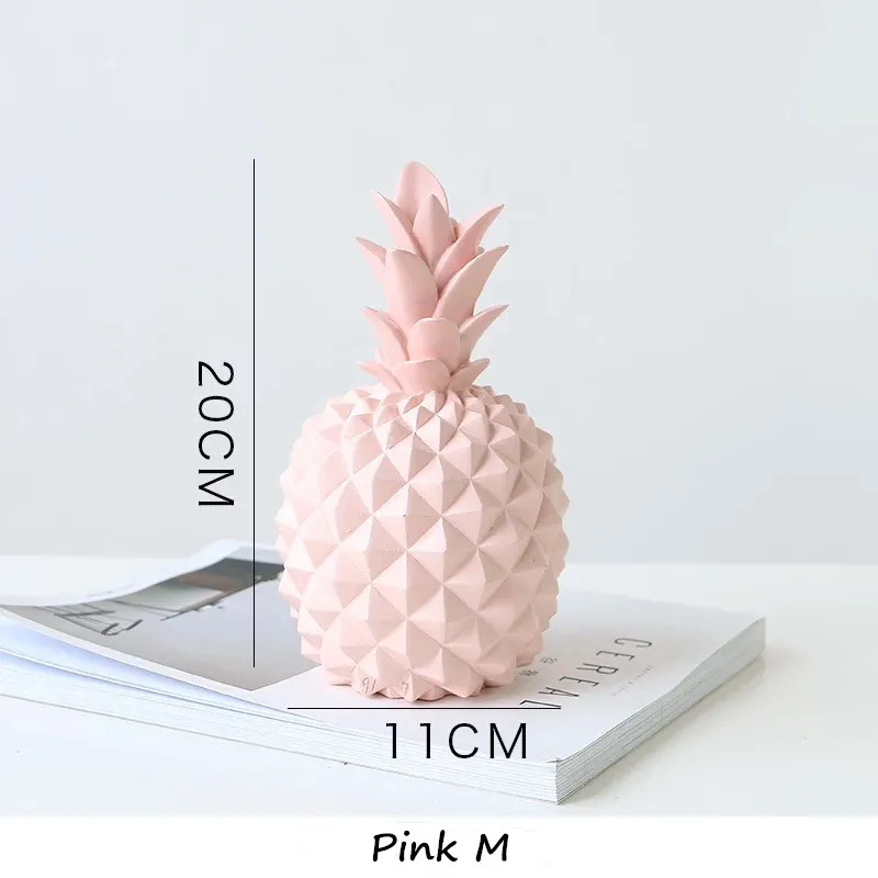 Pink M NOOLIM нордическая современная простая и креативная коробка для хранения ананаса гостиная ресторан винный шкаф Декоративная копилка - Цвет: Pink M